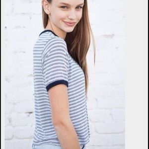 Brandy Melville blue stripped T-shirt